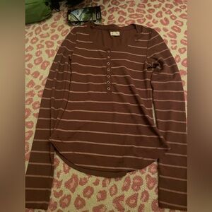 UpWest Womens Waffle button up shirt